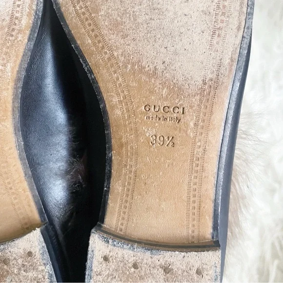 Gucci Jordaan Fur Lined Leather Horsebit Loafer
Black 39.5 - Picture 4 of 10